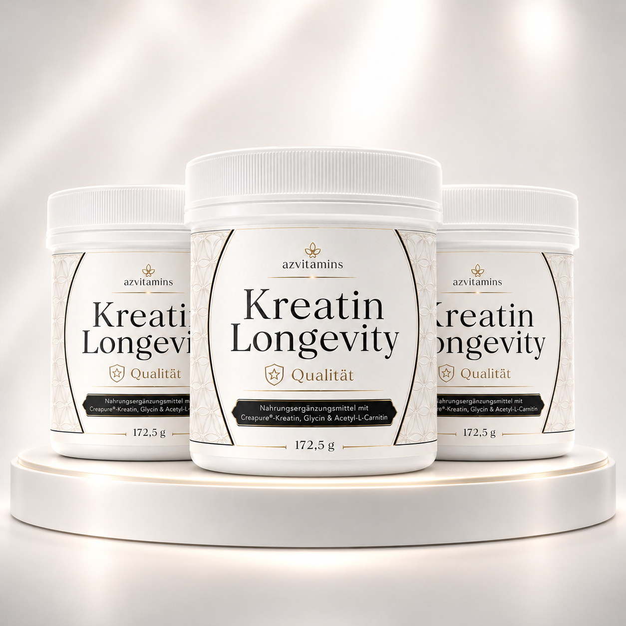 Kreatin Longevity 3 Dosen (je 172,5 g)