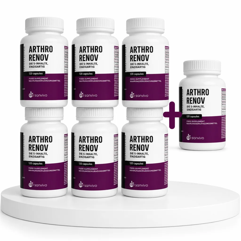 Arthro’Renov 6 Dosen mit je 120 Kapseln + 1 Dose gratis + Tagesdecke gratis