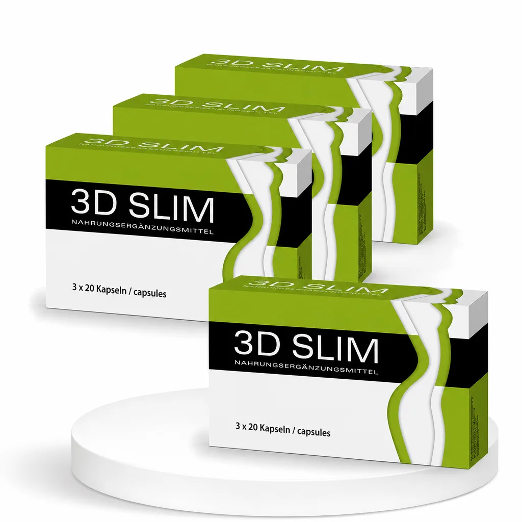 3D Slim - 3x60 Kapseln + 1x60 Kapseln GRATIS (2 Monate)